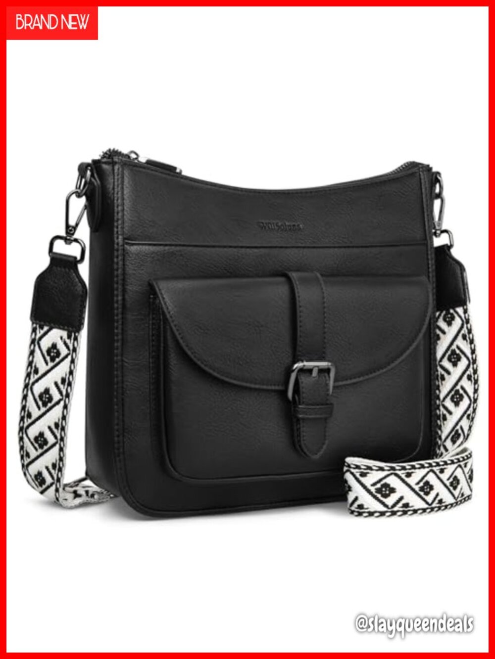 Anti Theft Faux Leather Hobo Shoulder Crossbody Bag